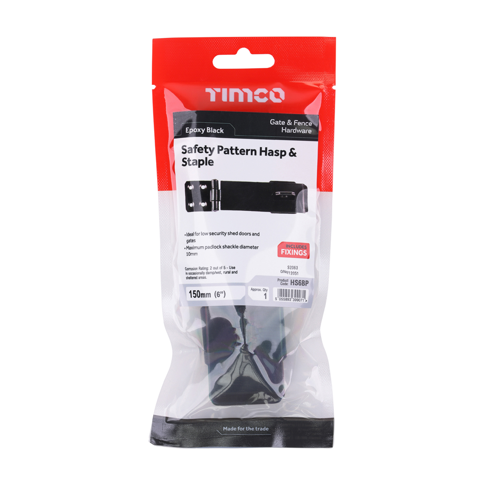 Safety Hasp-Staple BLK - Image 2