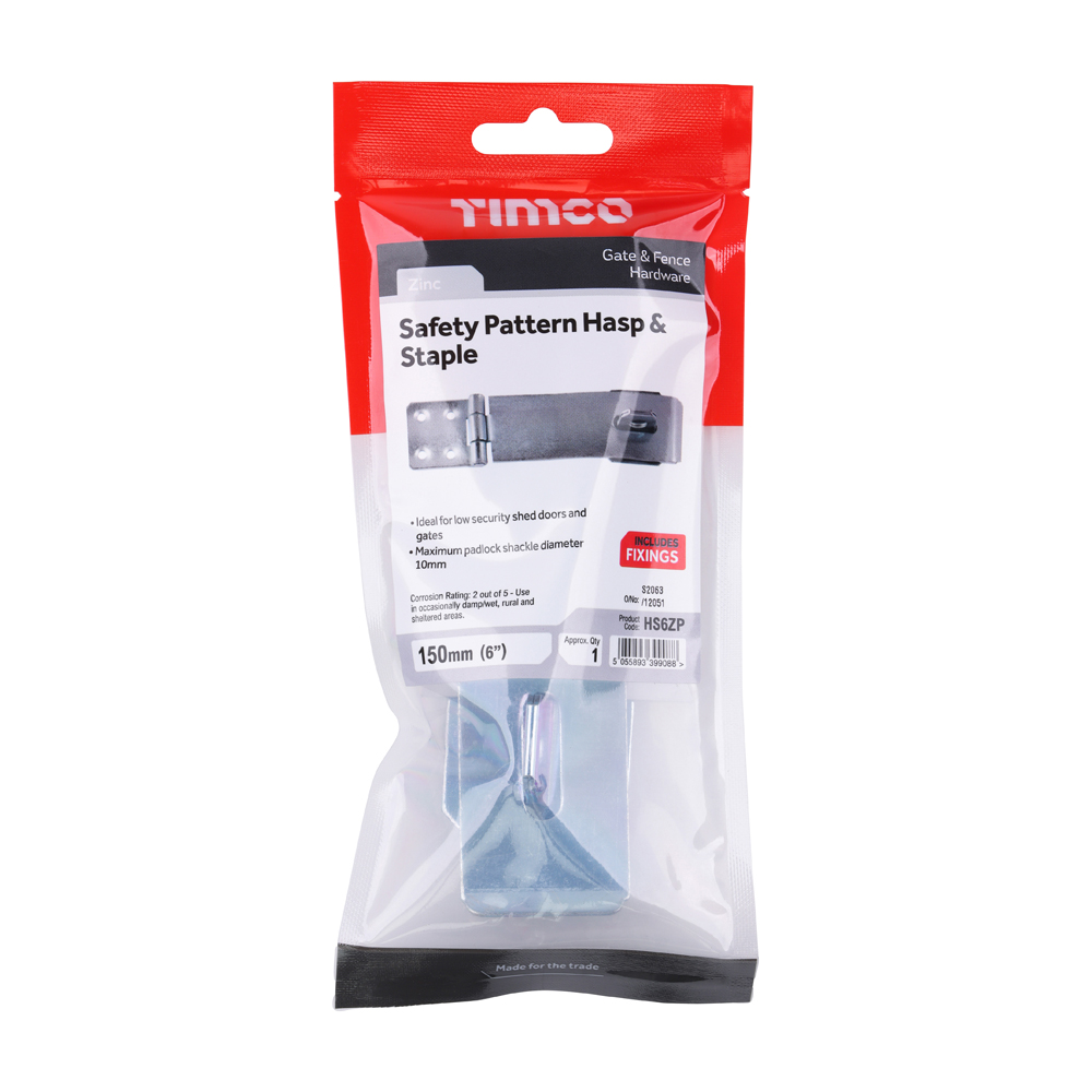 Safety Hasp-Staple Zinc - Image 2