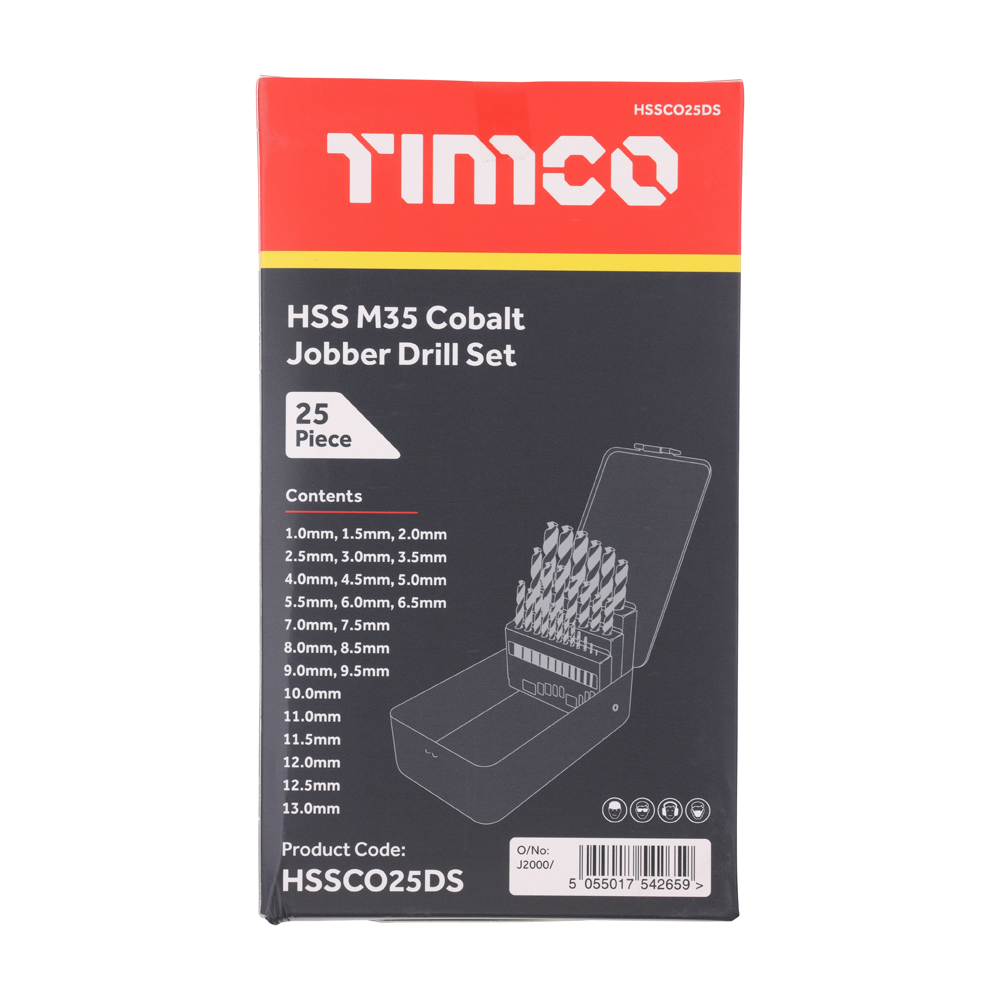 HSS-CO Bit Set 1-13mm Cobalt - Image 3