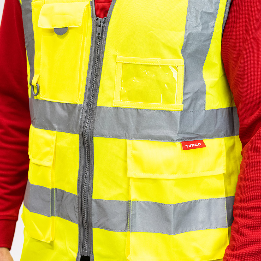 Hi-Vis Executive Vest Yellow - Image 4