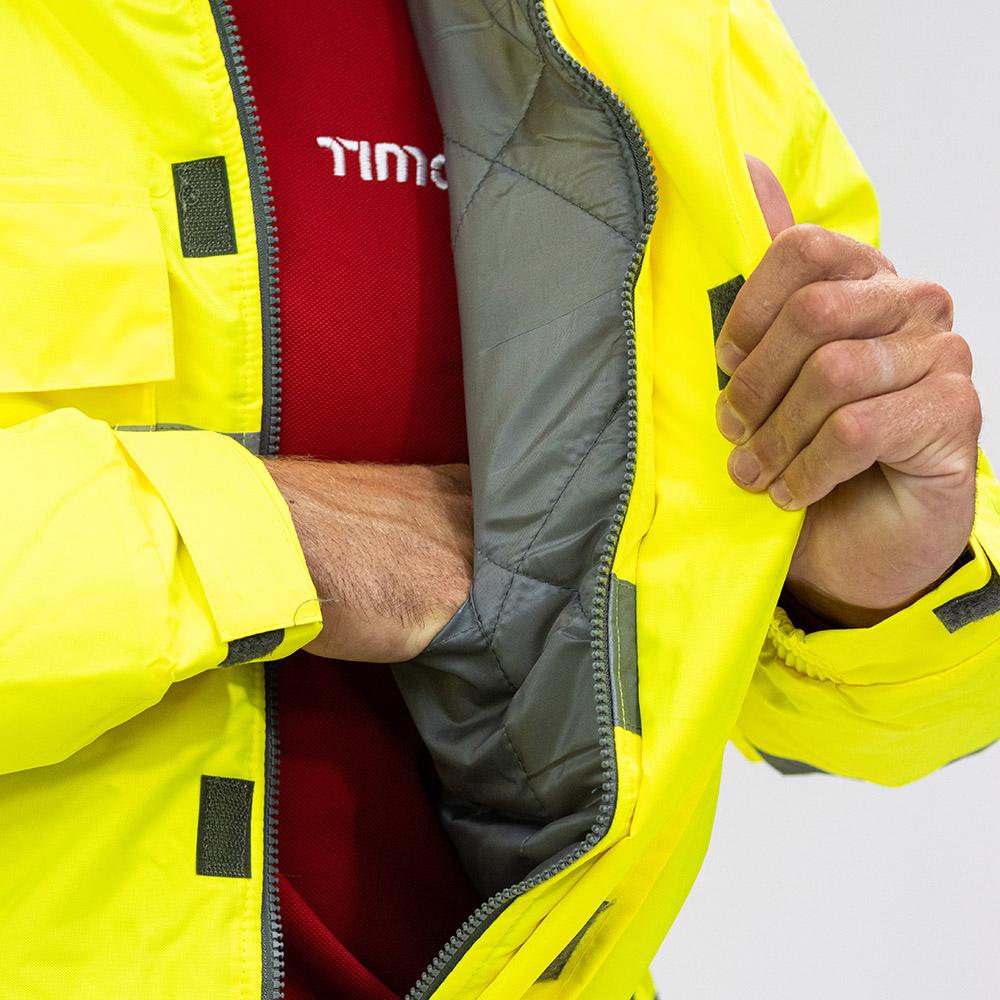 Hi-Vis Bomber Jacket Yellow - Image 4