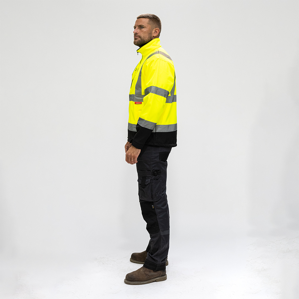 Hi-Vis Softshell Jacket Yellow - Image 2