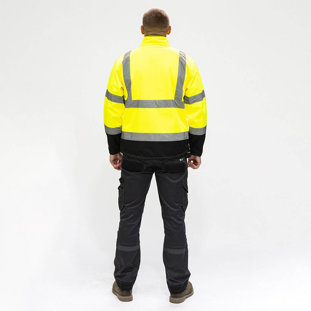 Hi-Vis Softshell Jacket Yellow - Image 3