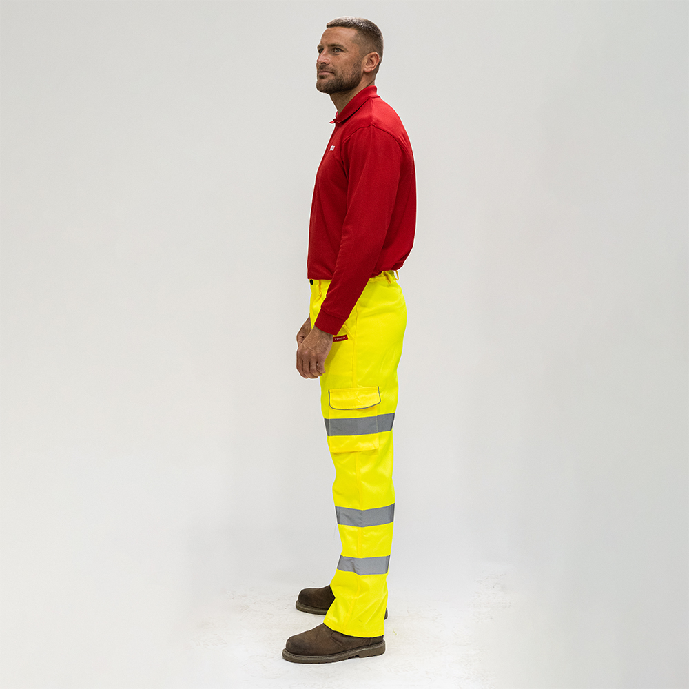 Hi-Vis Exec Trousers Yellow - Image 2