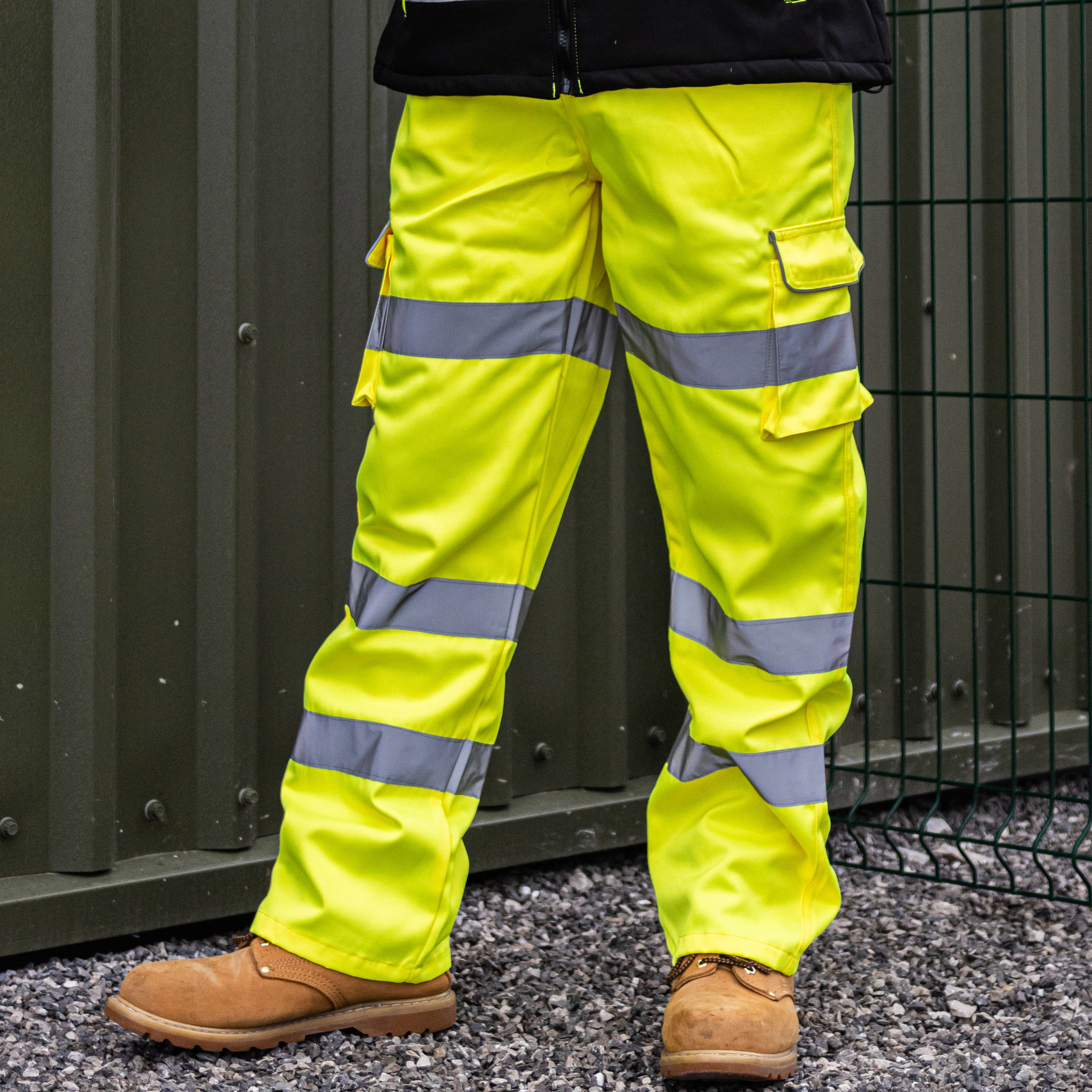 Hi-Vis Exec Trousers Yellow - Image 5