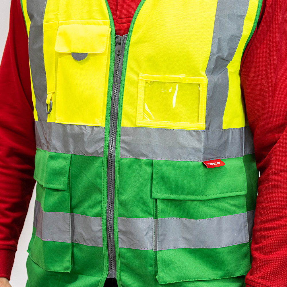 Hi-Vis Vest Yellow & Green - Image 4
