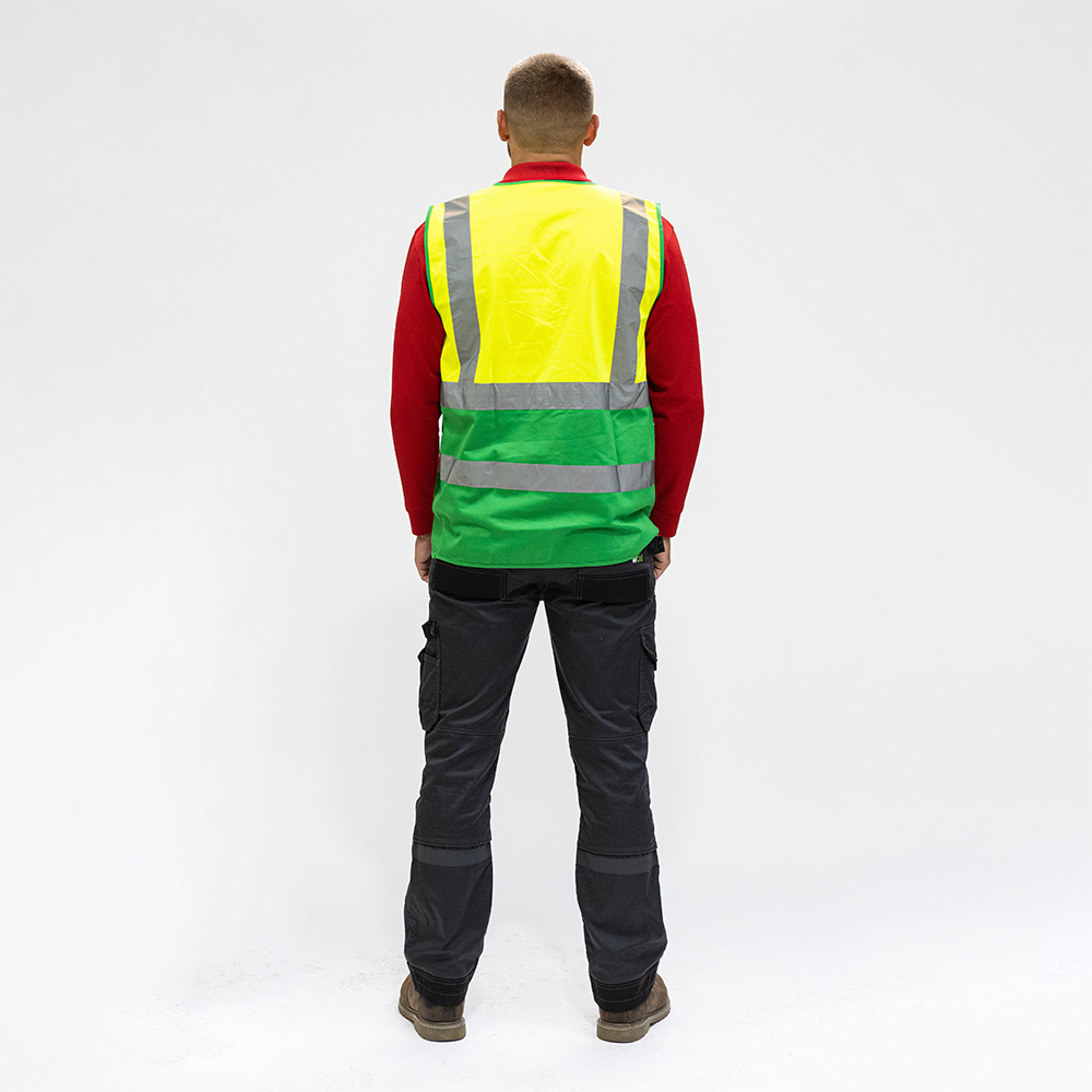 Hi-Vis Vest Yellow & Green - Image 3