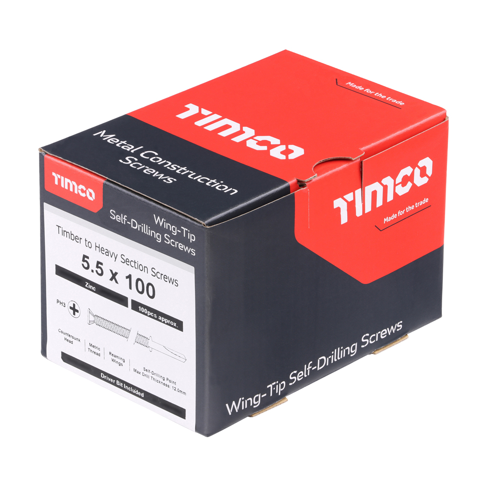 WingTip Screw S/DRILL No4 Zinc - Image 2