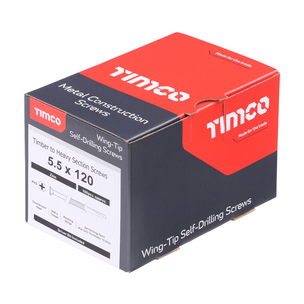 WingTip Screw S/DRILL No4 Zinc - Image 2