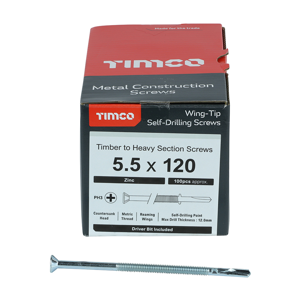 WingTip Screw S/DRILL No4 Zinc - Image 3