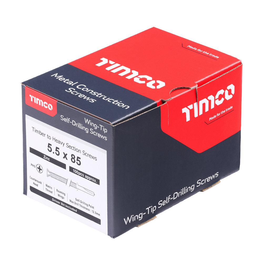 WingTip Screw S/DRILL No4 Zinc - Image 2