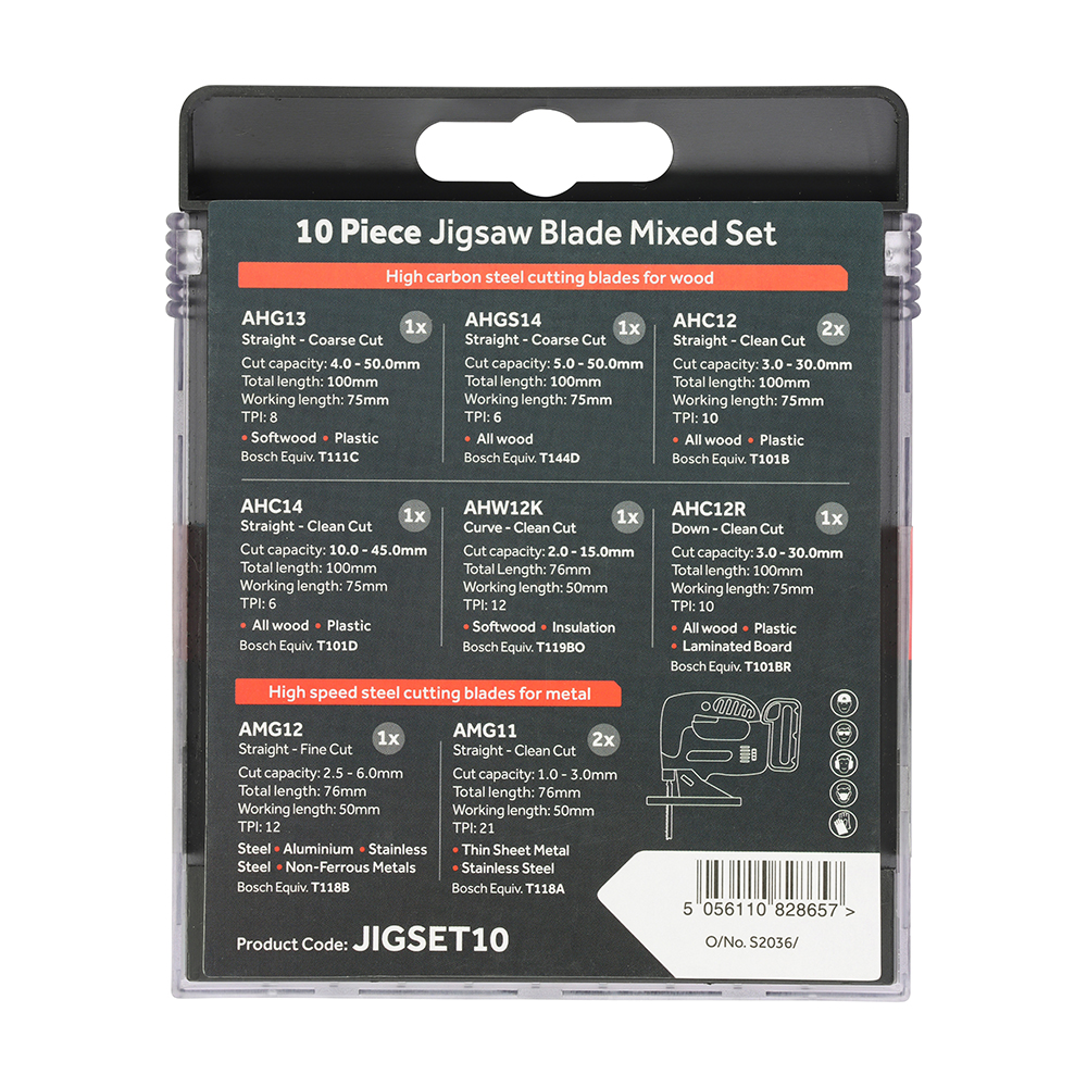 Jigsaw Blade Mixed Set 10pcs - Image 3