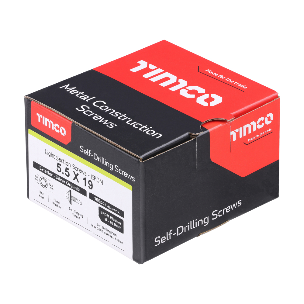 Hex Screw W16 S/DRILL No3 EXT - Image 2