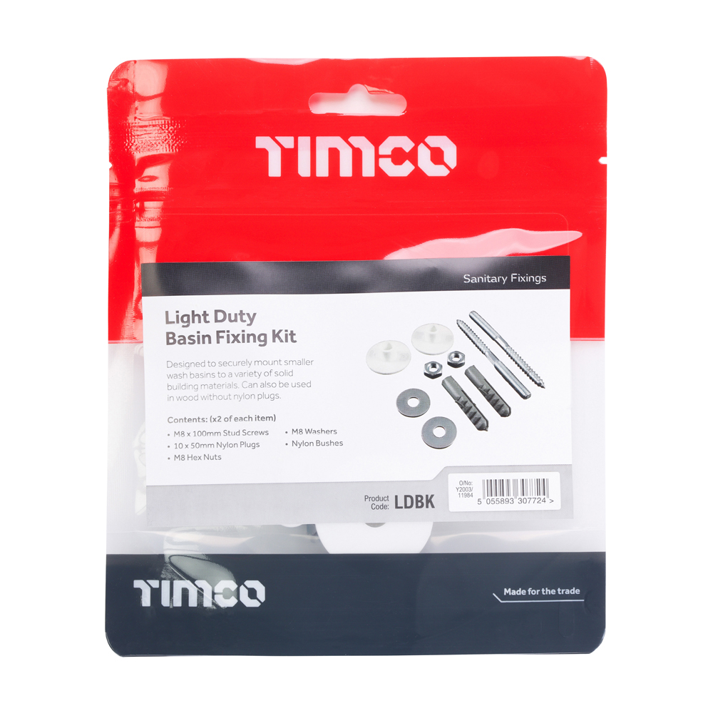 Light Duty Basin Fixing Kit - Image 2