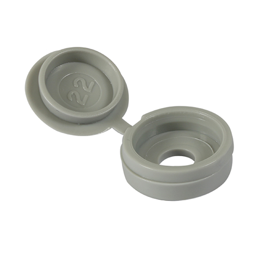 Large Hinged Screw Cap -L Grey - Image 1