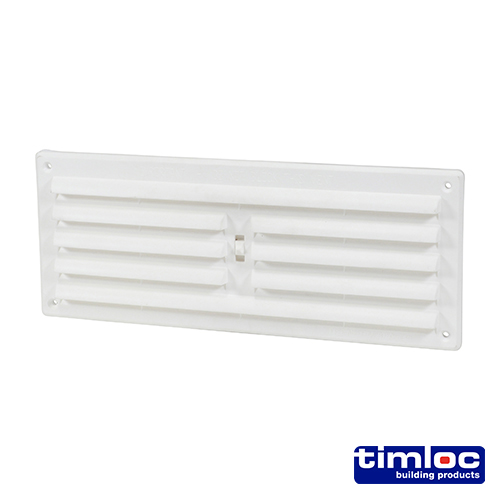 Hit and Miss Grille Vent White