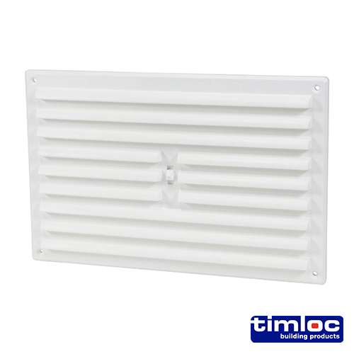 Hit and Miss Grille Vent White