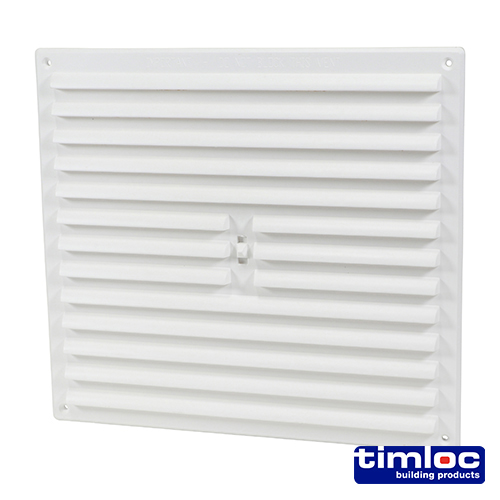 Hit and Miss Grille Vent White