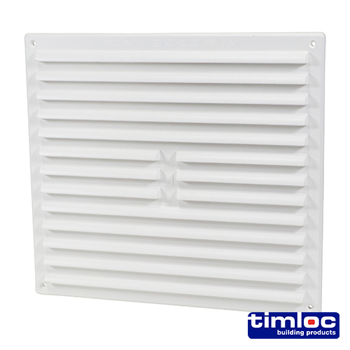 Louvre Grille Vent White