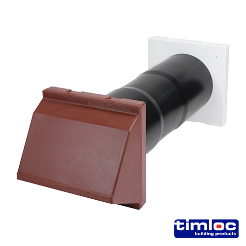 Thro-Wall VentSet Cowl&Baff Br