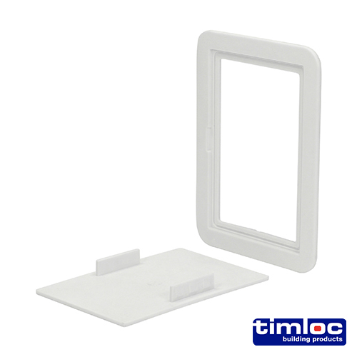 Access Panel Clip Fit - White