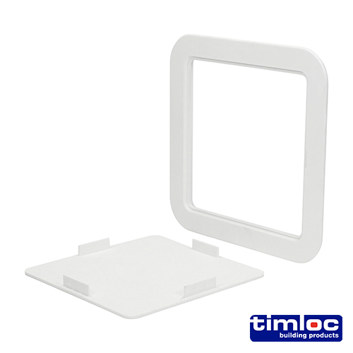 Access Panel Clip Fit White