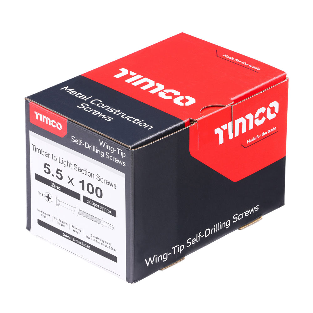 WingTip Screw S/DRILL No3 Zinc - Image 2