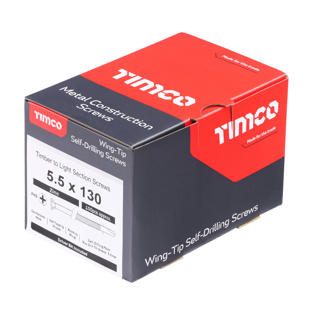 WingTip Screw S/DRILL No3 Zinc - Image 2