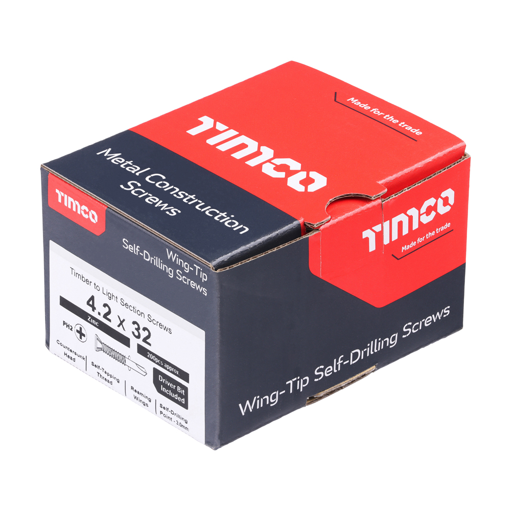 WingTip Screw S/DRILL No3 Zinc - Image 2