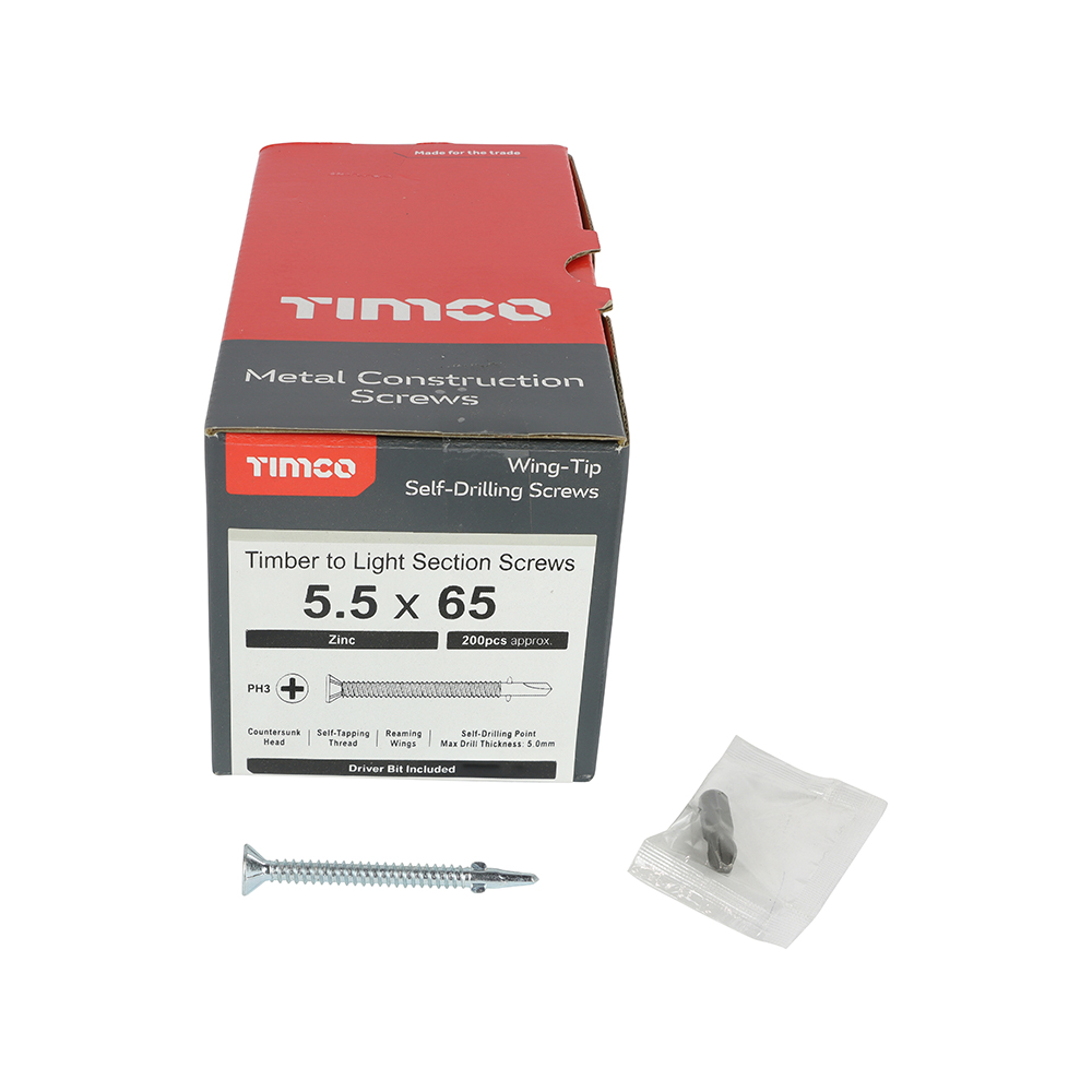 WingTip Screw S/DRILL No3 Zinc - Image 3