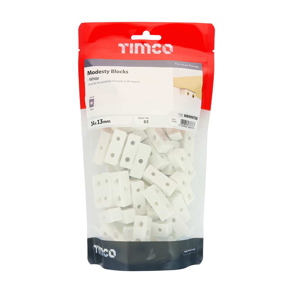 Modesty Block - White - Image 2