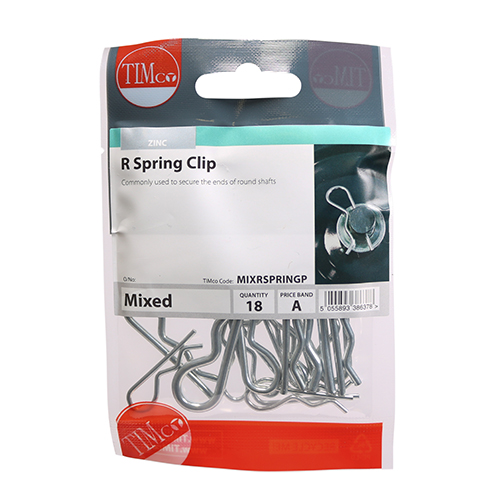 R Spring Clips - BZP - Image 2