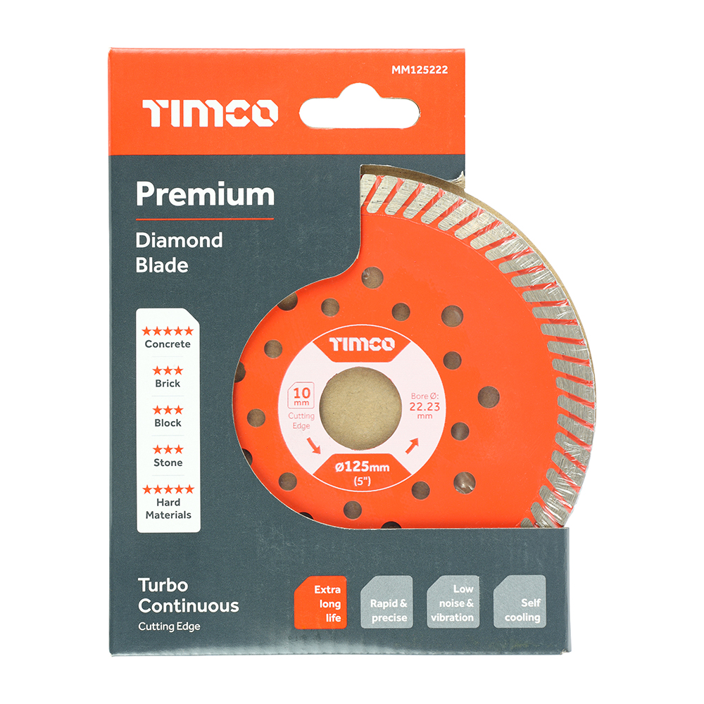 Premium Diamond Blade - Turbo Continuous 125 x 22.2 - Image 2