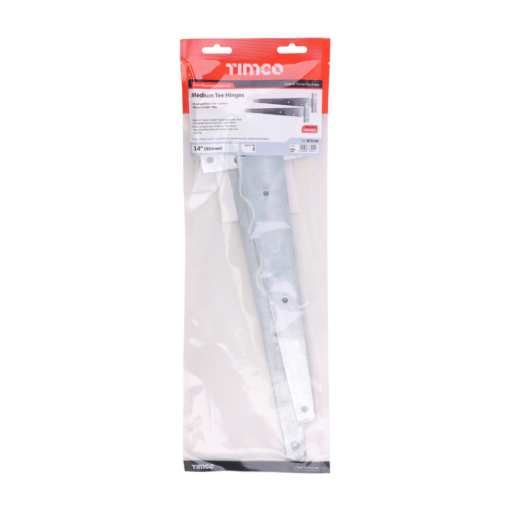 Medium Tee Hinge Pair HDG - Image 2