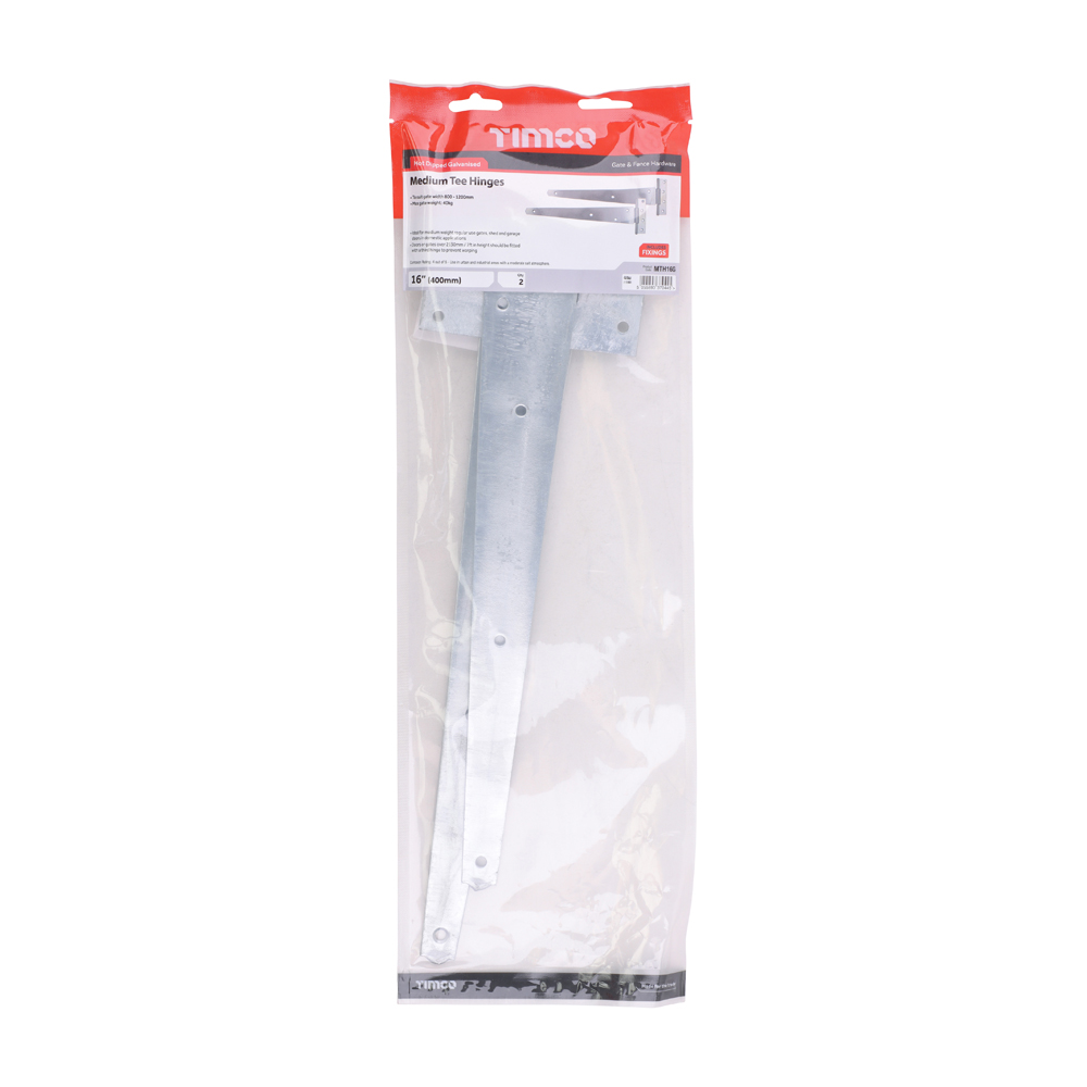 Medium Tee Hinge Pair HDG - Image 2