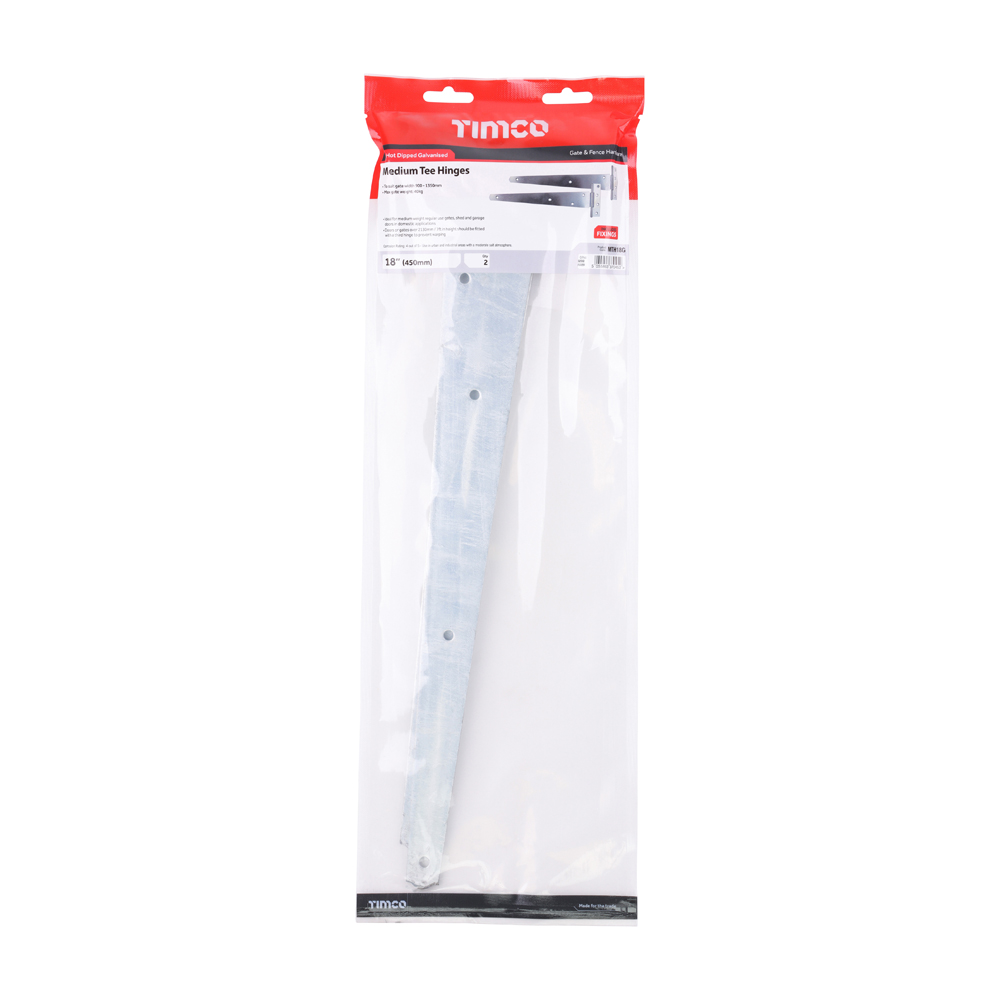 Medium Tee Hinge Pair HDG - Image 2