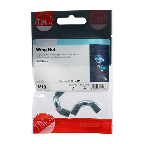 Wing Nut - BZP - Image 2