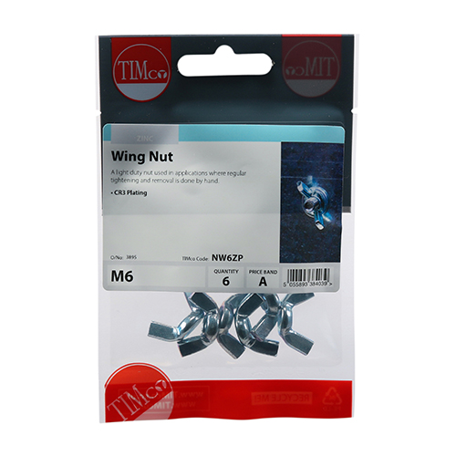 Wing Nut - BZP - Image 2