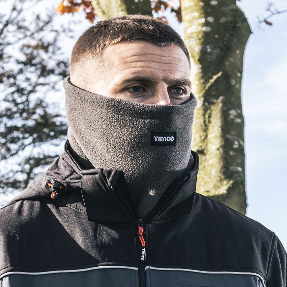 Fleece Neck Warmer - Grey - Image 4