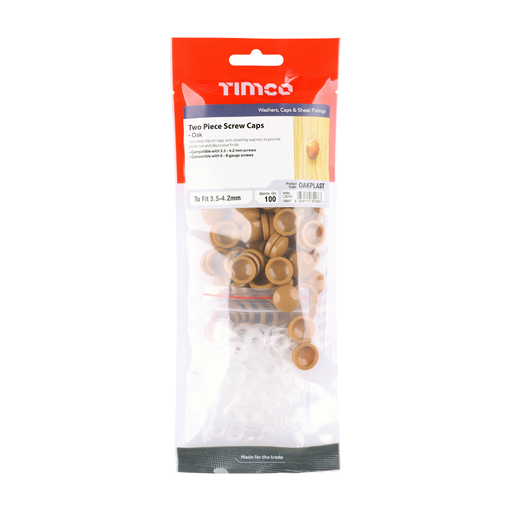 Two Piece Screw Cap - Oak - Image 2