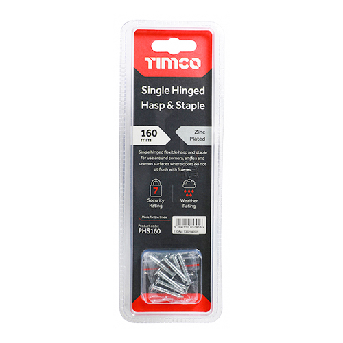 Single Hinged Hasp & Staple - Image 4
