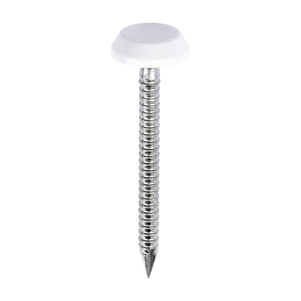 Polymer Headed Nail WHITE