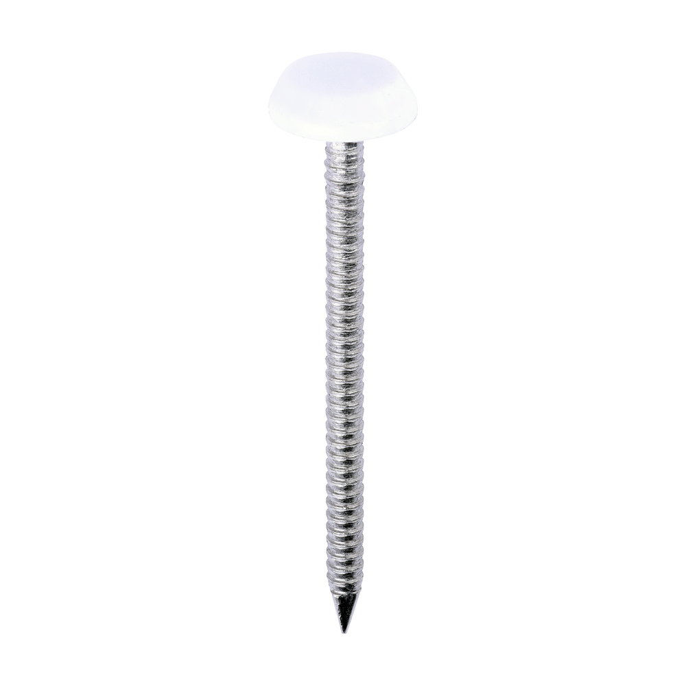 Polymer Headed Nail WHITE