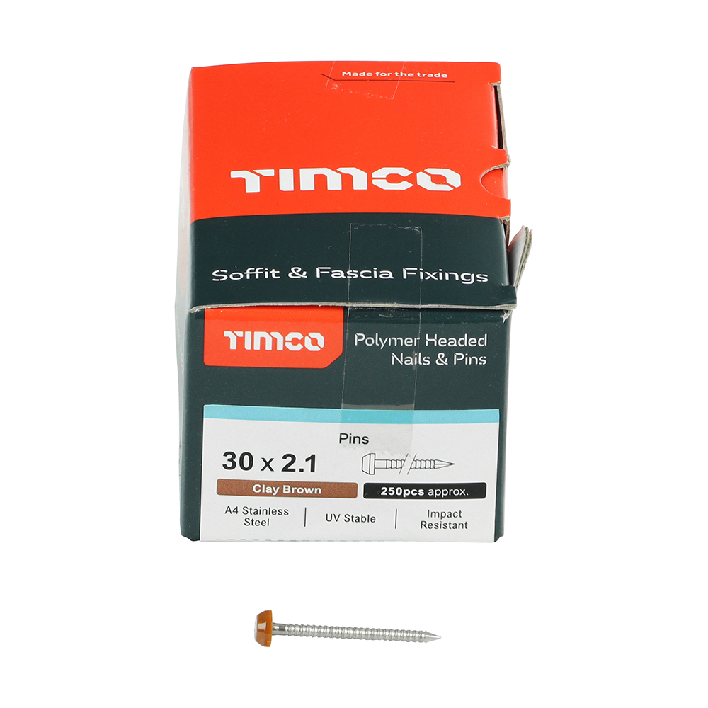 Polymer Headed Pin C BROWN - Image 3