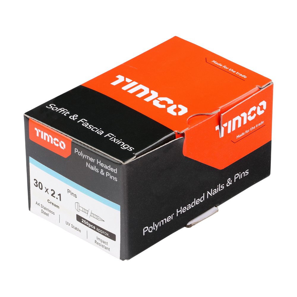 Polymer Headed Pin CREAM - Image 2