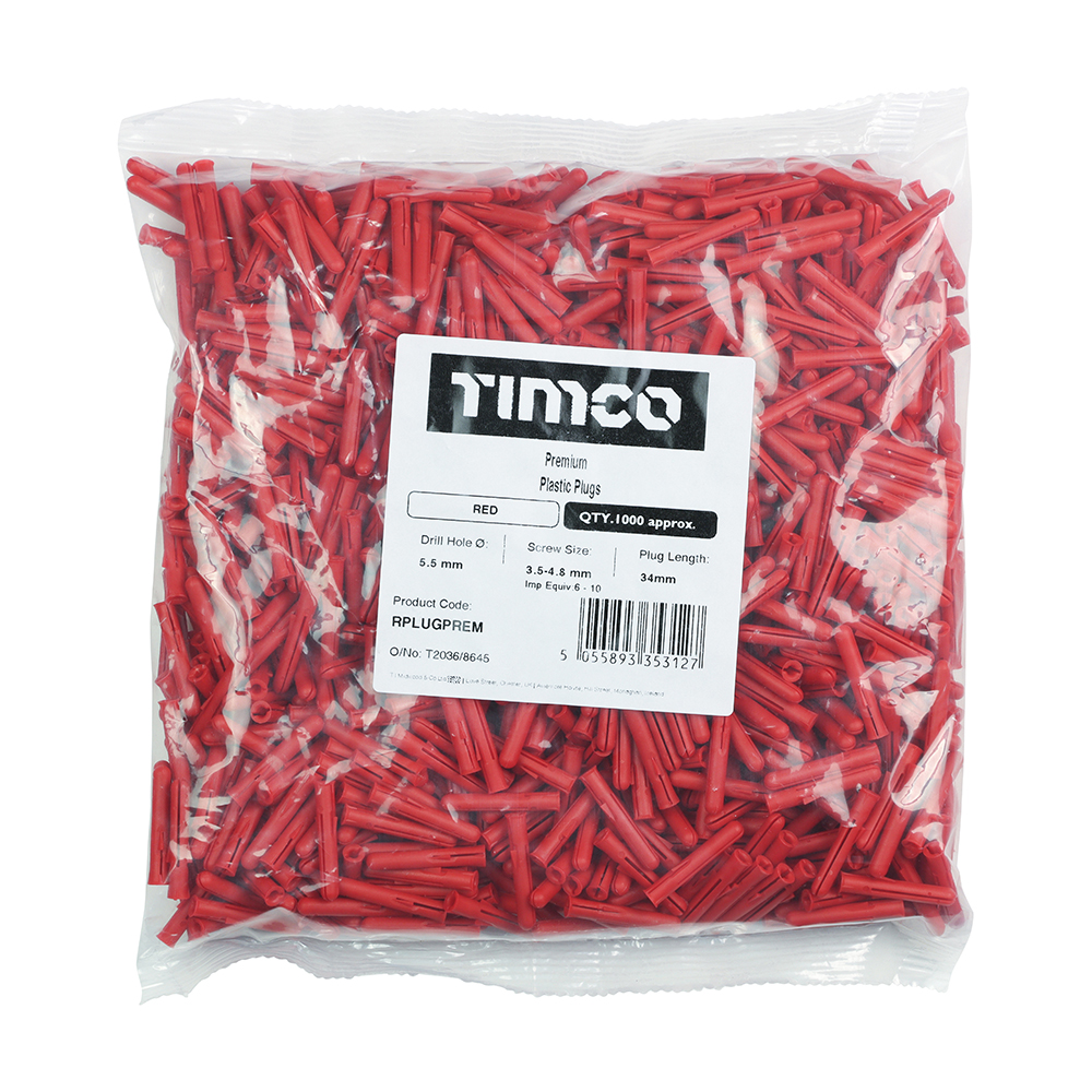 Premium Plastic Plugs - Red - Image 2