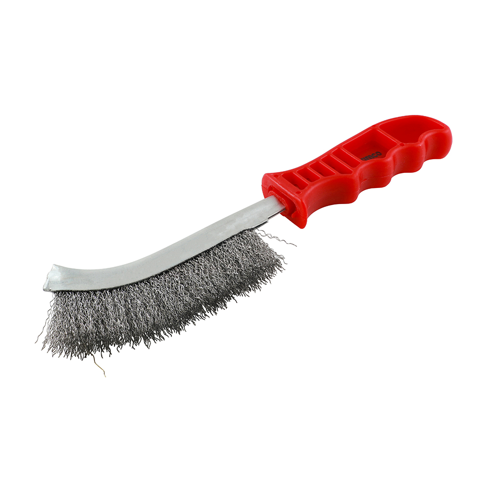 Red Handle Wire Brush Steel - Image 2