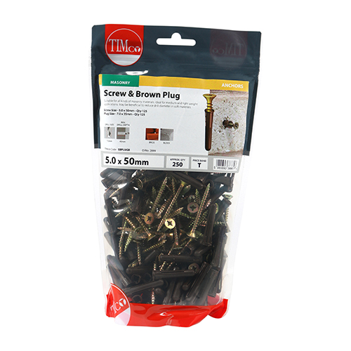 Screws & Brown Plastic Plugs - Image 2