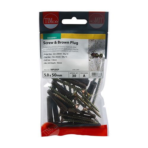 Screws & Brown Plastic Plugs - Image 2
