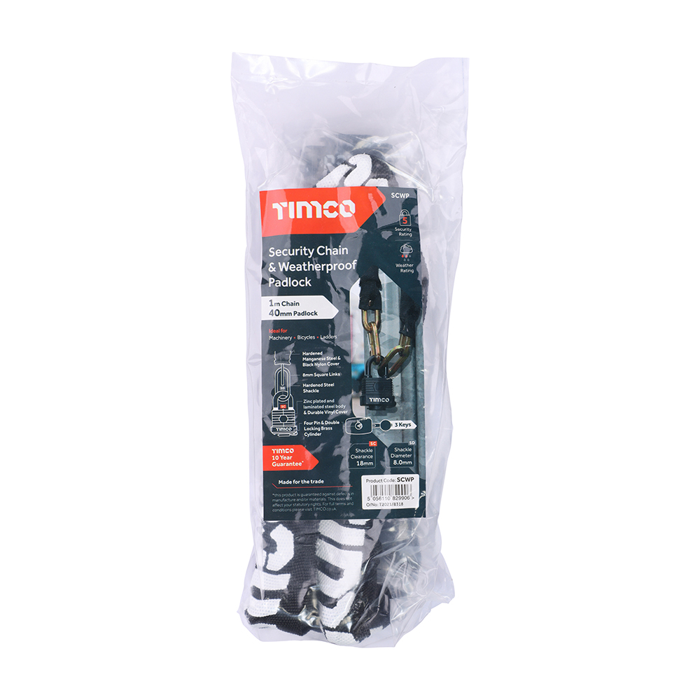 Security Chain & W/P Padlock - Image 2